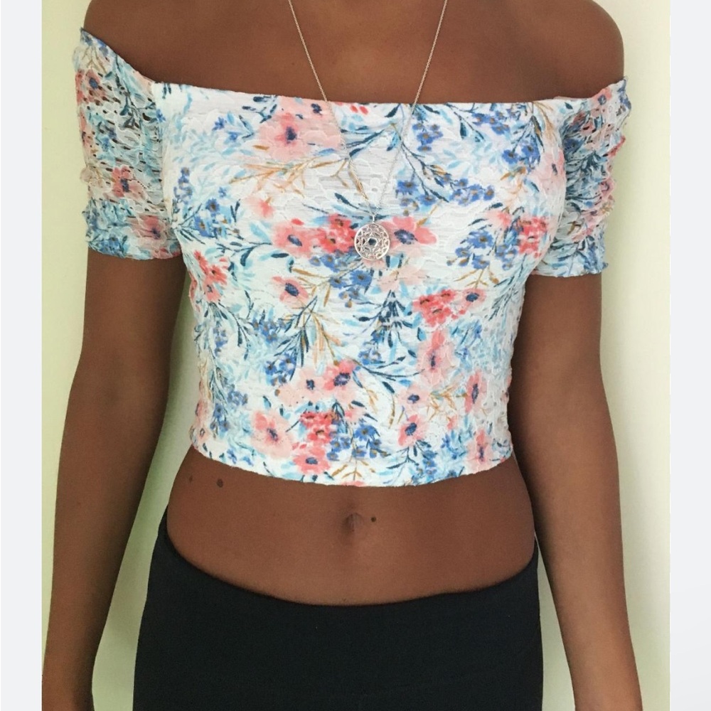 Vintage Hollister Crop Top, Off The Shoulder